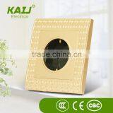 European Standard 16a 250v Chamfer Thin Design Wall Mounted Power Electrical Outlet Socket