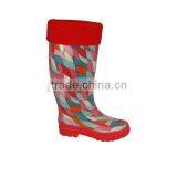 2013 Women Fashion Rubber Rain Boots With Sweater