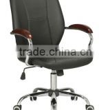 LS-0763 black pvc leather office ,meeting chair