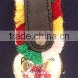 1.8inch Mini Cowbell A4-C028 in Gold Color Plated With Leather Strap and Keyring as Promotional Gifts (E165 ) thumbnail-1