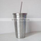 18oz Stainless Steel Tumbler With Straw