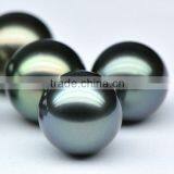 11-12mm natural Tahiti black big loose pearls beads for pendants