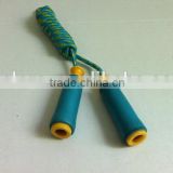 Attractive designer nylon jump rope with wood handles