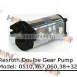 Truck Spare Parts Rexroth DOUBLE GEAR PUMP MODEL 0510 767 060 38 32 for Concrete Pump Putzmeister JUNJIN Schwing Sany thumbnail-1