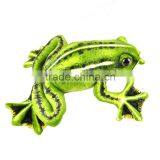 manufactured frog plush logo imprinted customized mascot stuffed wild animal toys