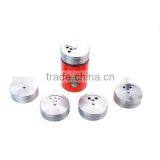 9pcs/set Round Seasoing Glass Shaker Bottle Rack Set thumbnail-4