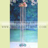 1.5M Fashion Wholesale Crystal Silver Wedding Table Decoration Wedding Centerpieces