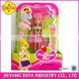 Defa Lucy Pretty 7 Inch Plastic Small Kids Small Vinyl Doll thumbnail-2