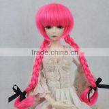 Hot-selling Colorful Synthetic Bjd/blythe Doll Wig With 2 Braids thumbnail-4