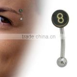 Picture Logo Surgical Steel Image Eyebrow Ring Body Jewelry