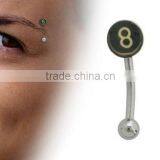 Picture Logo Surgical Steel Image Eyebrow Ring Body Jewelry thumbnail-1