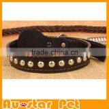 High Quality Customized Braided Leather Dog Leashes for Medium or Large Dogs, Genuine Leather Pet Collars and Leashes thumbnail-5