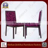 Purple Low Back Imitated Wood Restaurant Chair thumbnail-5