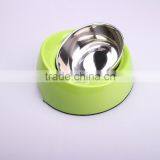 New Design Melamine Dog Bowl With Stainless Steel Bowl thumbnail-4