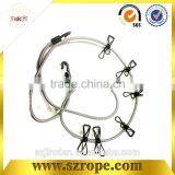 Mini Travel Clothes Line With Clips thumbnail-1