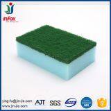 (YF-SP05) Цветной кухонный тяжелонагруженный губчатый скребок для мытья посуды thumbnail-2