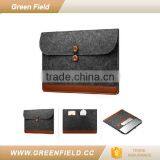Green Field Dark Grey Felt Bag Laptop Sleeve Bag thumbnail-1