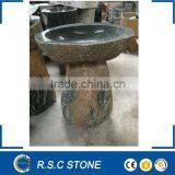 Natural Pedestal Sink Pedestal Basin Grass Granite thumbnail-1