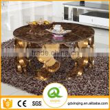 Hot Sale Gold Round Vintage Coffee Table C396
