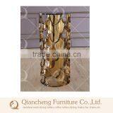 Golden Color Metal Flower Stand Pergola With Marble Top thumbnail-2