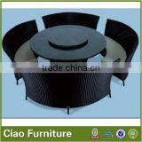 Rattan Restaurant Ding Dong Feng Round Rotating Dining Table thumbnail-2