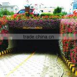 Home and Outdoor Decoration Synthetic Cheap Hanging Artificial Plastic Vertical Green Grass Flower Texture Wall E08 04S06 thumbnail-1