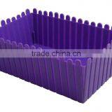 Purple Plastic Fence Container