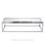 Factory Price Euro Style Metal Chrome Base Coffee Table thumbnail-2