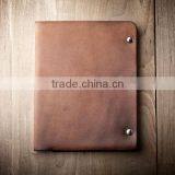 Dark Brown Genuine Cow Hide Leather Holder for Passport thumbnail-2
