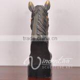 Art Deco Riproduzioni Life Size Resin Craft Fiberglass Head Horse thumbnail-3