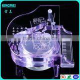 2015 Crystal Led Light Base for Display Piano With MP3 Music Round Led Light Base for Gift thumbnail-3