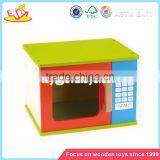 Wholesale Hot Sale Kids Wooden Microwave Oven Toy Interesting Wooden Microwave Oven Toy W10C047 thumbnail-1