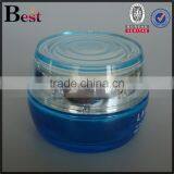 China 50g Fancy Blue Glass Cosmetic Jar Acrylic Lid Skin Care Cream Cosmetic Glass Jar thumbnail-2