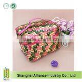 Fashion Printed Women Make up Bags / Promotional Cosmetic Zipper Bags With Mirror / thumbnail-1