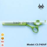 7 Inch Green Color Japanese Pet / Dog Grooming Scissors