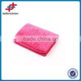 Wholesale Soft Pink Microfibre Coral Fleece Towel For Car Cleaning