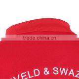 High Quality Men's Cool Customized Designs and Brands Factory Plain Dyed Red Polo Shirt thumbnail-5