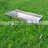 Outdoor Picnic Stainless Steel Charcoal Drawer Design BBQ Grill With Foldable Legs thumbnail-3