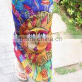 Indian Vintage Silk Saree Wrap Skirt/Simmias Beach Skirt thumbnail-3