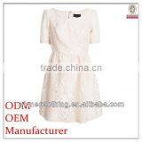 Modern High Quality Fashion New Design Ladies' Lace Overall Thick Short-sleeved New Hot Sexy Nighty Dress thumbnail-1