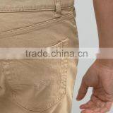 2016 High Quality Latest Custom Five Pocket Men's Khaki Slim Fit 100% Cotton Stretch Denim Concealed Fly Casual Plain Hot Shorts thumbnail-3