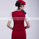 Vest Anf Skirt Set Airline Hostess Uniform thumbnail-6