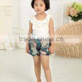 Summer Baby Flower White Top Lace Cotton Romper Wholesale Children's Boutique Romper
