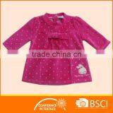 New Style Cartoon Printed Bowknote Cotton Baby Girl Dress thumbnail-1