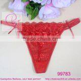 Girls Sexy Iamges Transparent Lace Thong g String v String t Back Sex Red Costumes Products thumbnail-1
