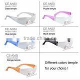 Custom Colorful Temples Clear PC Safety Glasses,transparent Safety Glasses thumbnail-2
