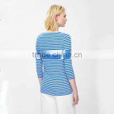 100% Linen Stripe Design Fashion Blouses Custom t Shirt Turkey thumbnail-2