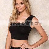 MGOO 2017 Fashionable Sleevless Running Hoodies Tops Plain Basic Shirts Jersey Custom Made Lycra Cotton Tops thumbnail-5