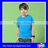 2015 Hot Selling Kids Boys Plain Blank o Neck Short Sleeve Cotton Kids t Shirt Wholesale thumbnail-1