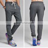 French Terry Wholesale Life Gym Men Sports Pants CVC(75/25) 260g thumbnail-1